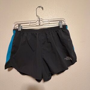 The North Face Black Shorts with Neon Accent